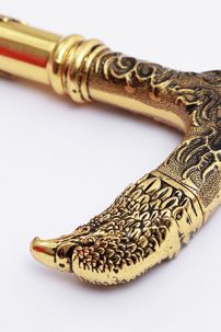 Gậy Quý Tộc Hình Chim Ưng Vàng Tinh Tế Hoa Văn Tinh Xảo