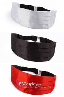 Đai Nịt Bụng Xếp Ly Đai Nịt Bụng Chú Rể Trắng/Đen/Đỏ