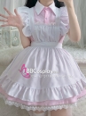 Đồ Nàng Hầu Maid Cổ Sơ Mi - Màu Hồng