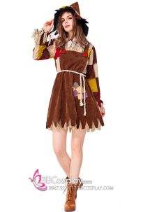 Bộ Hoá Trang Halloween Bù Nhìn Dorothy Of Oz