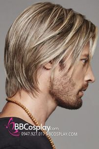 Tóc Giả Nam Idol Vàng Nâu