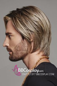 Tóc Giả Nam Idol Vàng Nâu