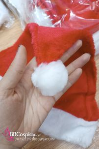 Nón Noel Vải Nhung Giá Rẻ