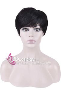 Tóc Giả Nam Hàn Quốc Màu Đen - Nâu - Nâu Sáng