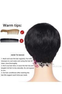 Tóc Giả Nam Hàn Quốc Màu Đen - Nâu - Nâu Sáng