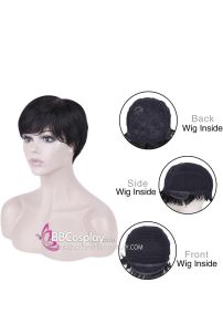 Tóc Giả Nam Hàn Quốc Màu Đen - Nâu - Nâu Sáng