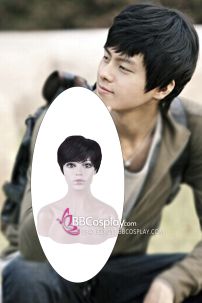 Tóc Giả Nam Hàn Quốc Màu Đen - Nâu - Nâu Sáng