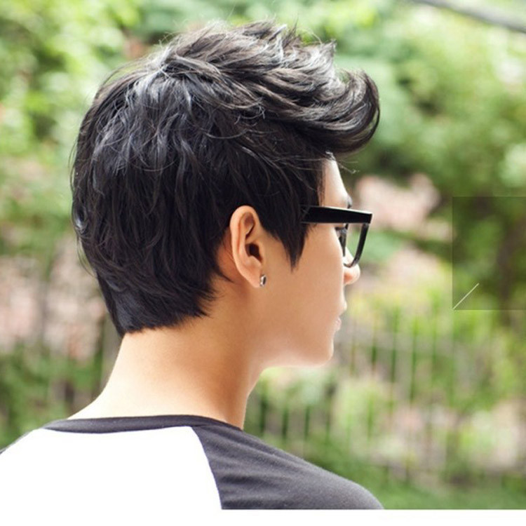 Bộ tóc giả nam nguyên đầu, tóc giả nam cao cấp chất liệu tơ mềm mượt tóc  thật + tặng kèm lưới | Shopee Việt Nam
