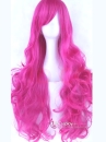 Tóc Giả Hồng Đậm Xoăn Dài 60Cm