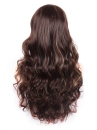 Tóc Giả Nâu Xoăn Móc Line Vàng 65Cm