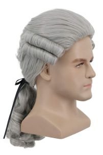 Tóc Giả Quý Tộc -  Màu Xám Bạc