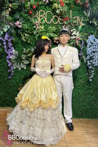 Đồ Dạ Tiệc Tiểu Thư Dạng Váy Cúp Ngực  - Màu Vàng