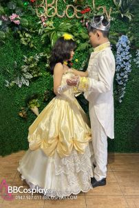 Đồ Dạ Tiệc Tiểu Thư Dạng Váy Cúp Ngực  - Màu Vàng