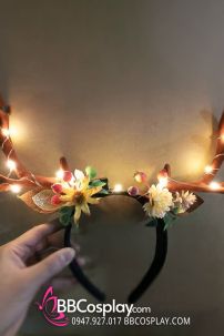 Sừng Nhung Hươu Nâu Có Led