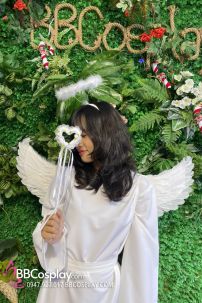 Trang Phục Thiên Thần Trắng Giáng Sinh Có Cánh