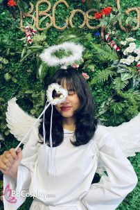 Trang Phục Thiên Thần Trắng Giáng Sinh Có Cánh