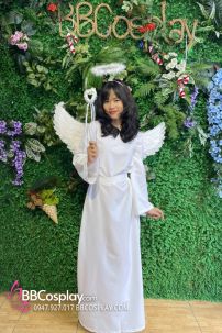 Trang Phục Thiên Thần Trắng Giáng Sinh Có Cánh