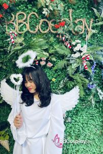 Trang Phục Thiên Thần Trắng Giáng Sinh Có Cánh
