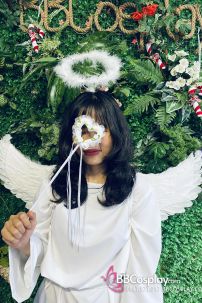 Trang Phục Thiên Thần Trắng Giáng Sinh Có Cánh