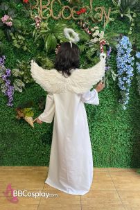 Trang Phục Thiên Thần Trắng Giáng Sinh Có Cánh