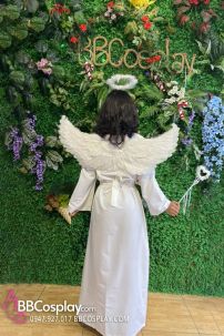 Trang Phục Thiên Thần Trắng Giáng Sinh Có Cánh