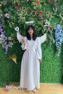 Trang Phục Thiên Thần Trắng Giáng Sinh Có Cánh