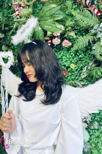 Đồ Thiên Thần Trắng Giáng Sinh Có Cánh