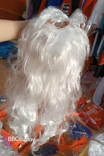 Bộ Râu Ông Già Noel Dài Xoăn Nhẹ