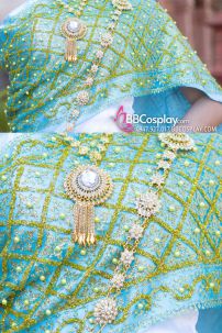 Trang Phục Thái Lan Nữ Xanh Nhạt