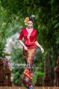 Trang Phục Đồ Thái - Vân Nam Nữ Mẫu Đỏ