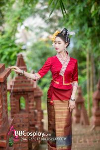 Trang Phục Đồ Thái - Vân Nam Nữ Mẫu Đỏ