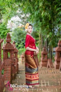 Trang Phục Đồ Thái - Vân Nam Nữ Mẫu Đỏ