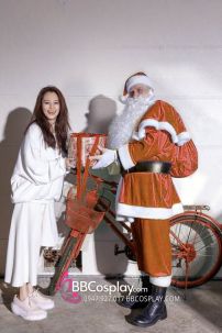 Bộ Ông Già Noel Cam Shopee