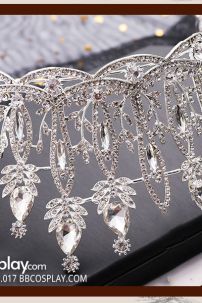 Vương Miện Nữ Hoàng Dáng Cao - Màu Bạc