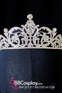 Vương Miện Tiara Bạc Trắng