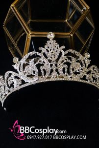 Vương Miện Tiara Bạc Trắng