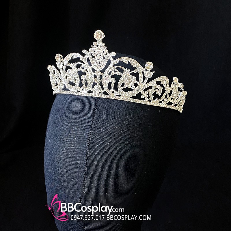 Vương Miện Tiara Bạc Trắng