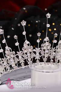 Vương Miện Trắng Dáng Cao Thanh Lịch Ánh Sao