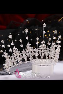 Vương Miện Trắng Dáng Cao Thanh Lịch Ánh Sao