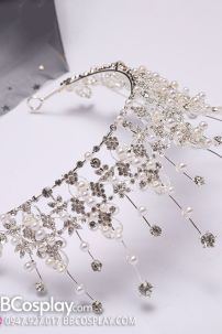 Vương Miện Trắng Dáng Cao Thanh Lịch Ánh Sao