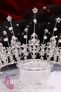 Vương Miện Trắng Dáng Cao Thanh Lịch Ánh Sao