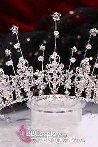 Vương Miện Trắng Dáng Cao Thanh Lịch Ánh Sao