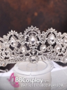 Vương Miện Tiara Bạc Trắng Mẫu Tròn