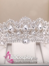 Vương Miện Tiara Bạc Trắng Mẫu Tròn