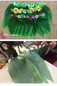 Váy Hawaii Lá Cọ Bằng Vải - Mẫu Mới