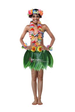 Váy Hawaii Lá Cọ Bằng Vải - Mẫu Mới 2023