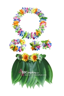 Váy Hawaii Lá Cọ Bằng Vải - Mẫu Mới