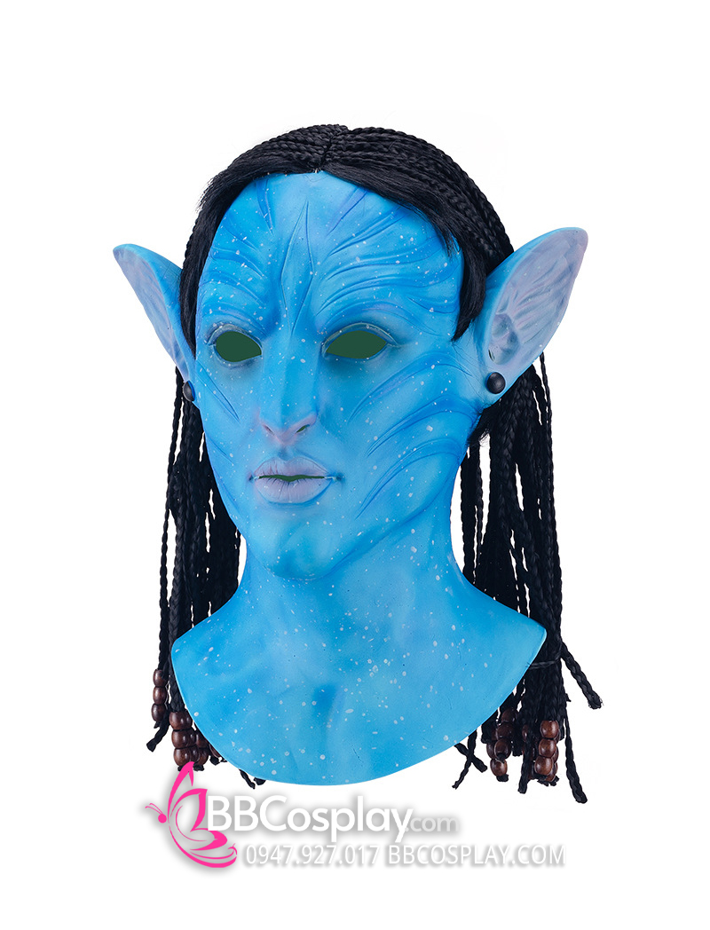 Movie Avatar Cosplay Halloween Latex Mask Props Full Face Helmet Wig  Masquerade  eBay