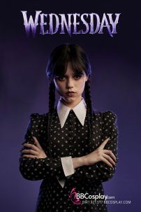 Tóc Giả Đen 2 Bím - Wednesday Addams 2022