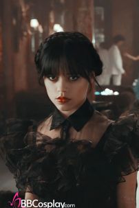 Tóc Giả Đen 2 Bím - Wednesday Addams 2022